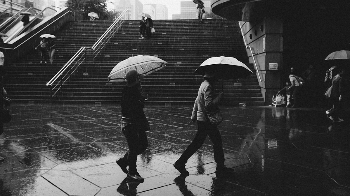 Couple with Umbrella